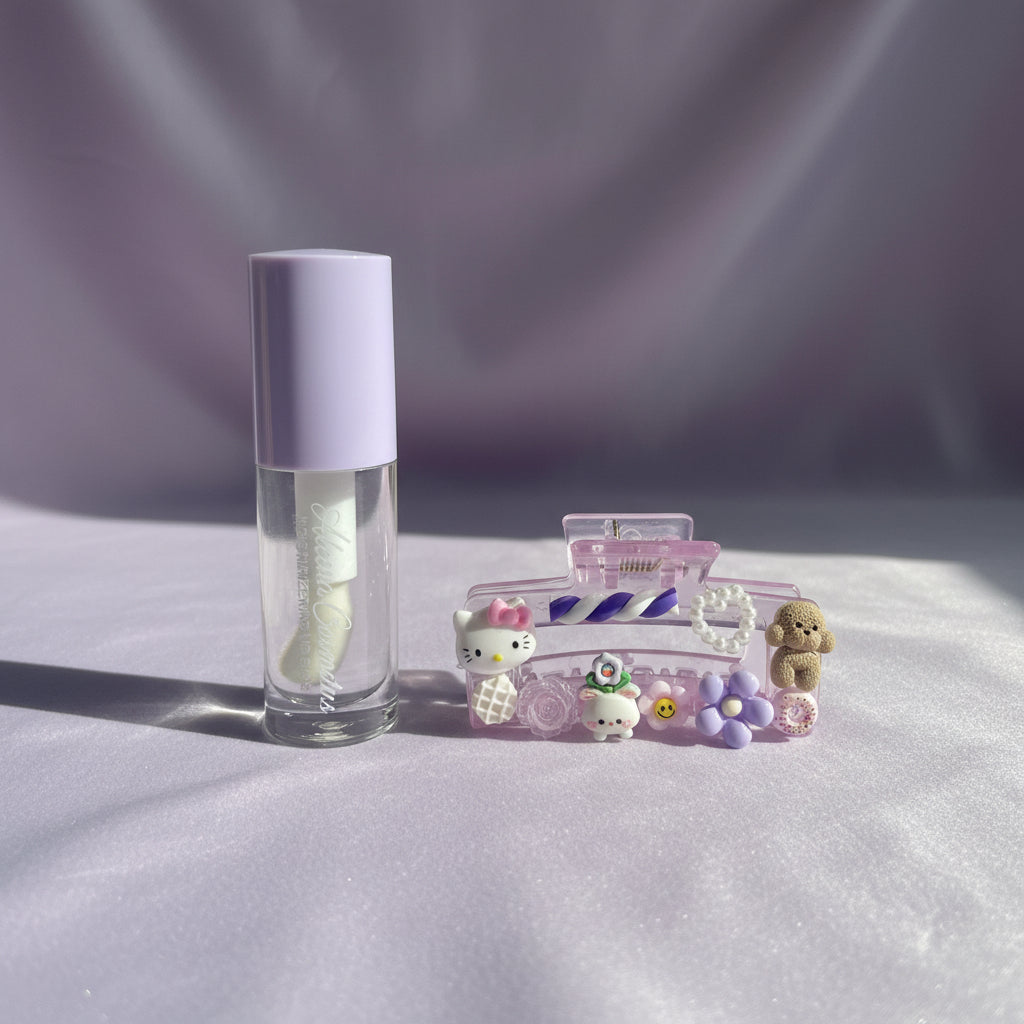 Lavender Kitty Mini Clip