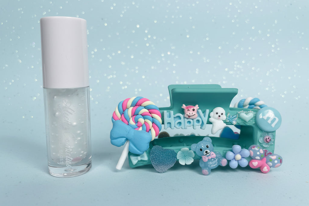 🍭  Kawaii Happy Blue Clip