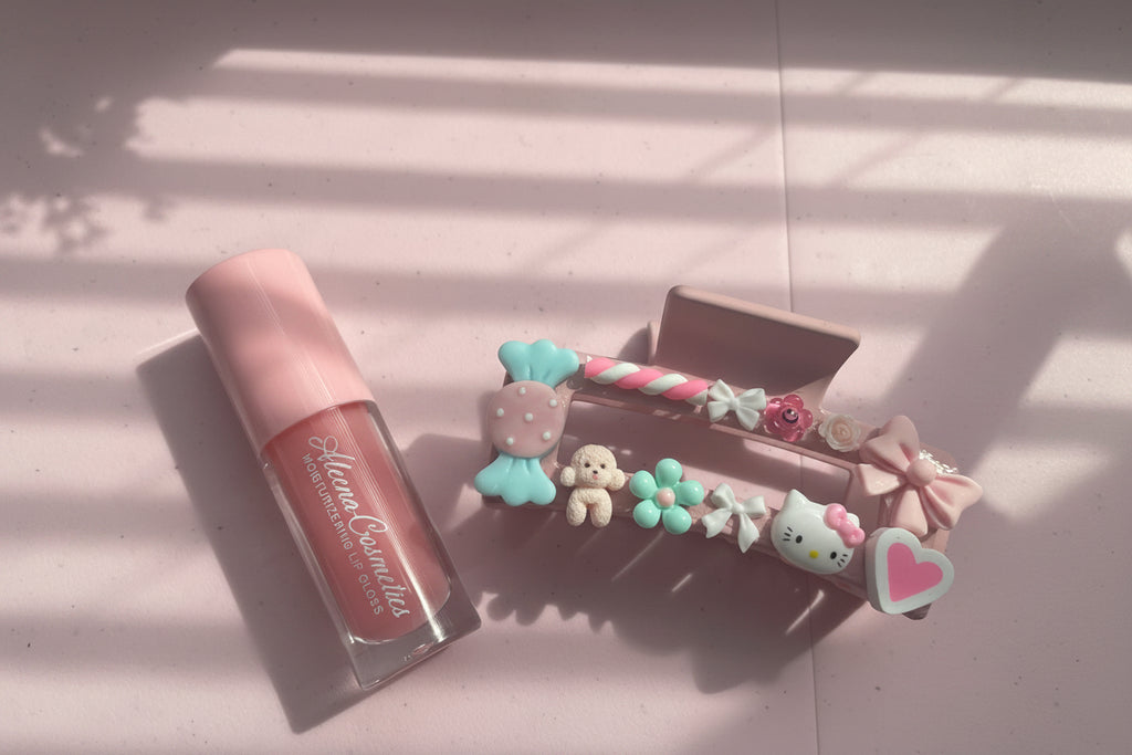 Pink Kisses Hair Clip